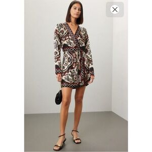 NWT FARM RIO Passion Scarf Wrap Mini Dress